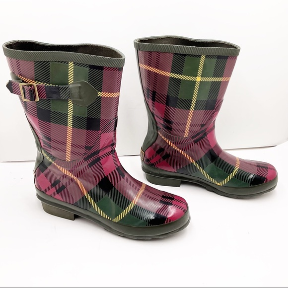 ☔️{L.L.Bean} Tartan Short Wellie Boots - Picture 16 of 16